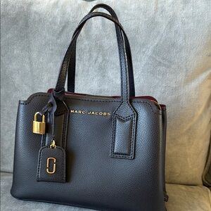 Marc Jacobs Black Satchel with Structured Design